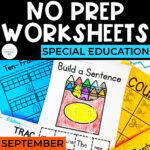 No Prep Basic Skills Worksheets: Back to School