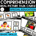Comprehension Task Cards: Basic (Real Pictures)