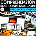 Comprehension Task Cards: Fall (Real Pictures)