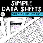 Simple Data Sheets for Special Education