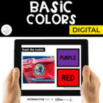 Digital Basic Colors (Real Pictures) | Interactive PDF + Boom Cards™