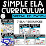 Simple ELA Curriculum Bundle for Special Ed (7 Simple ELA Resources)