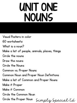 Nouns: Language Arts Workbook for Special Ed - Image 2
