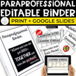 Paraprofessional Binder for the Special Education Classroom | Digital + Print