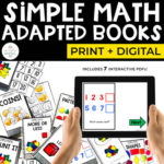 Simple Math Adapted Books for Special Education | Print + Digital