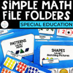 Simple Math File Folders for Special Education