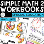 Simple Math Workbooks Bundle for Special Education (5 Units) | Set 2
