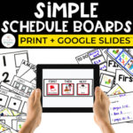 Simple Schedule Boards Print + Digital for Special Education