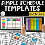 Simple Schedule Templates (EDITABLE)