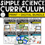 Simple Science Curriculum Bundle for Special Education | Print + Digital