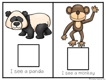 Adapted Comprehension Book: Let's Go to the Zoo!
