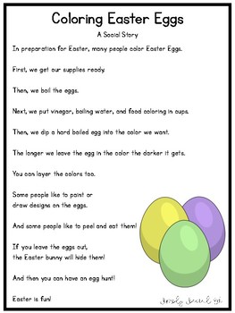 Easter Visuals for Special Education
