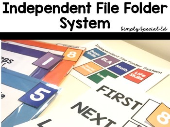 Independent File Folder System: For Special Education
