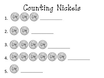 MONEY: Counting Coins Worksheets: Part One