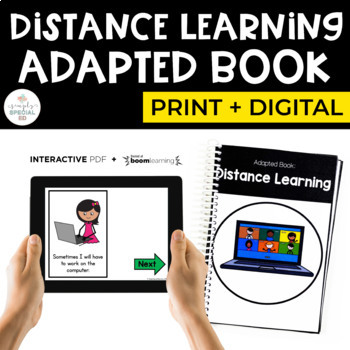 Distance Learning Adapted Book for Special Education | Distance Learning