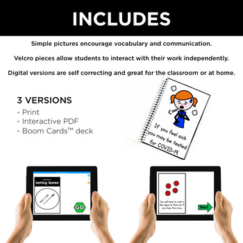 Getting Tested COVID-19 Adapted Book for Special Education | Distance Learning - Image 2
