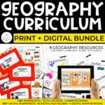 Geography Curriculum for Special Ed: PRINT + DIGITAL BUNDLE (9 RESOURCES)