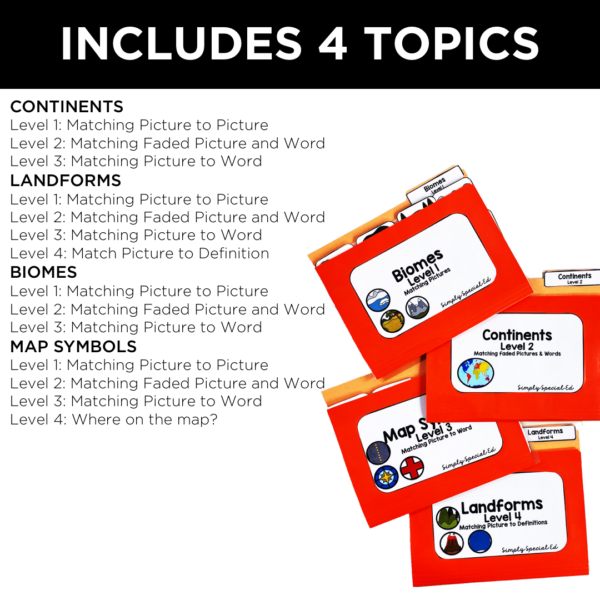 Geography Curriculum for Special Ed: PRINT + DIGITAL BUNDLE (9 RESOURCES)