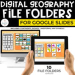 Digital Geography File Folders for Special Education (Digital File Folders)