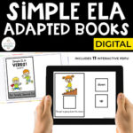Digital Language Arts Adapted Books for Special Ed (ELA Interactive PDFs)