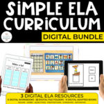 Digital Language Arts Curriculum for Special Ed (Digital ELA Special Ed Bundle)