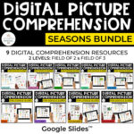 Digital Picture Comprehension for Special Education - Seasons Bundle