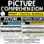 Picture Comprehension for Special Education | PRINT + DIGITAL BUNDLE - SEASONS