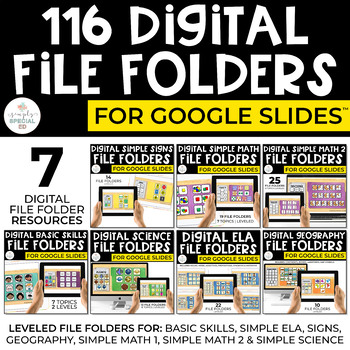 Simple File Folders Bundle | PRINT + DIGITAL File Folders for Special Education - Image 3