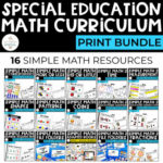 Simple Math Curriculum Bundle for Special Ed: PRINT ONLY (16 RESOURCES)