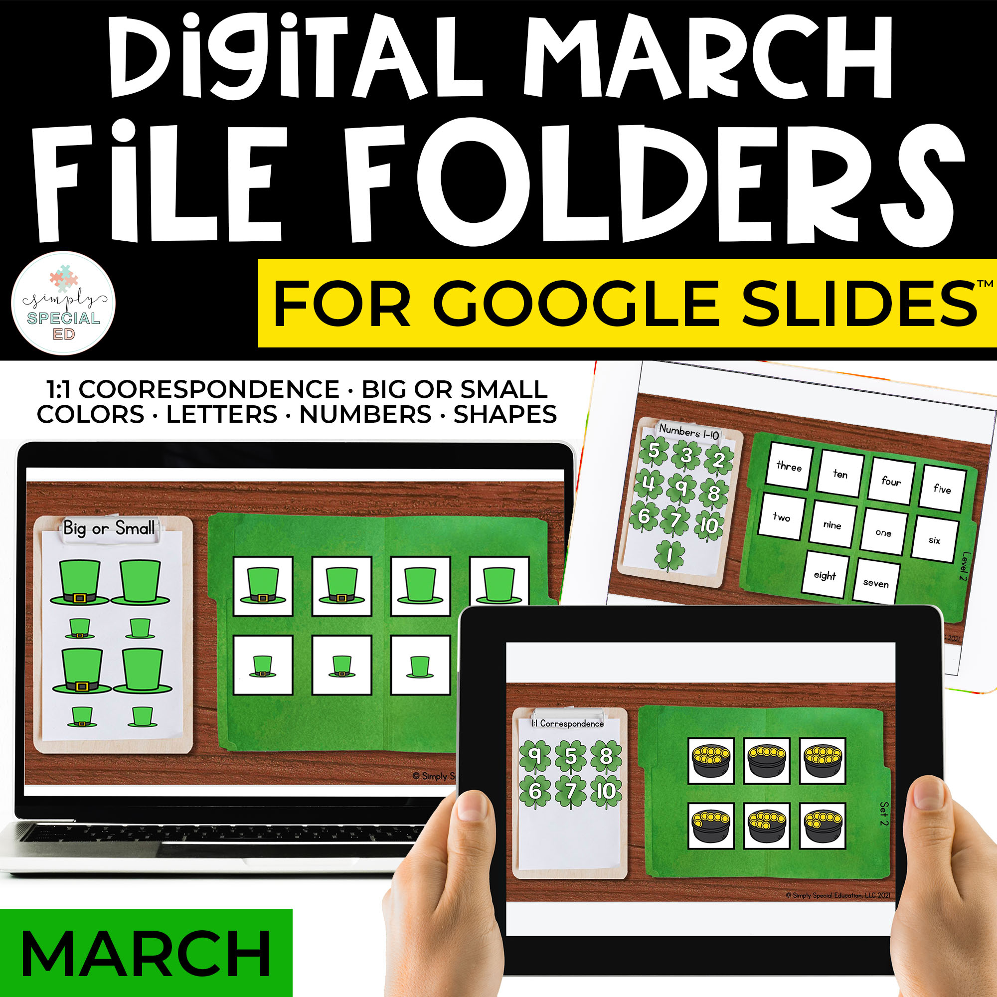 March Digital File Folders