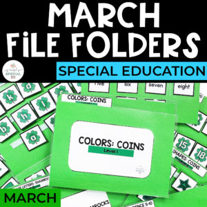 March File Folders for Special Education