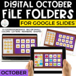 October Digital File Folders