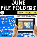June File Folders | Print + Digital Bundle