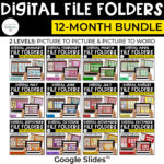 Seasonal Digital File Folders: Year-Long Bundle