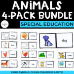 Task Box 4-Pack: Animals (Matching, Sorting + More)