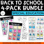 Task Box 4-Pack: Back to School (Matching + Sorting)