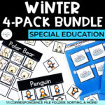 Task Box 4-Pack: Winter (Matching, Sorting + More)