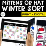 Sorting: Mittens or Hat | Print + Digital