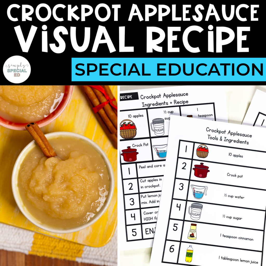 Visual Recipe Crockpot Applesauce