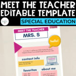 Meet the Teacher Template
