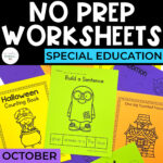 No Prep Basic Skills Worksheets: Halloween