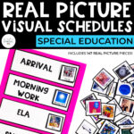 Simple Daily Visual Schedule Cards: Real Pictures