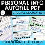 Personal Information Autofill PDF: Name File Folders