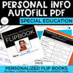 Personal Information Autofill PDF: Personal Information Flip Books + Forms