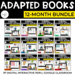 Seasonal YEAR-LONG Adapted Books: Digital Bundle