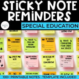 Simple Sticky Notes: Parent Reminders