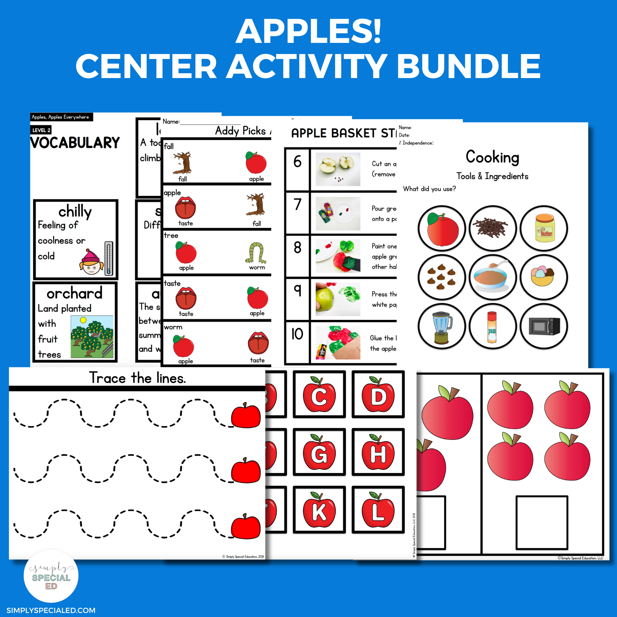 Apples Center Activity Bundle - Image 2