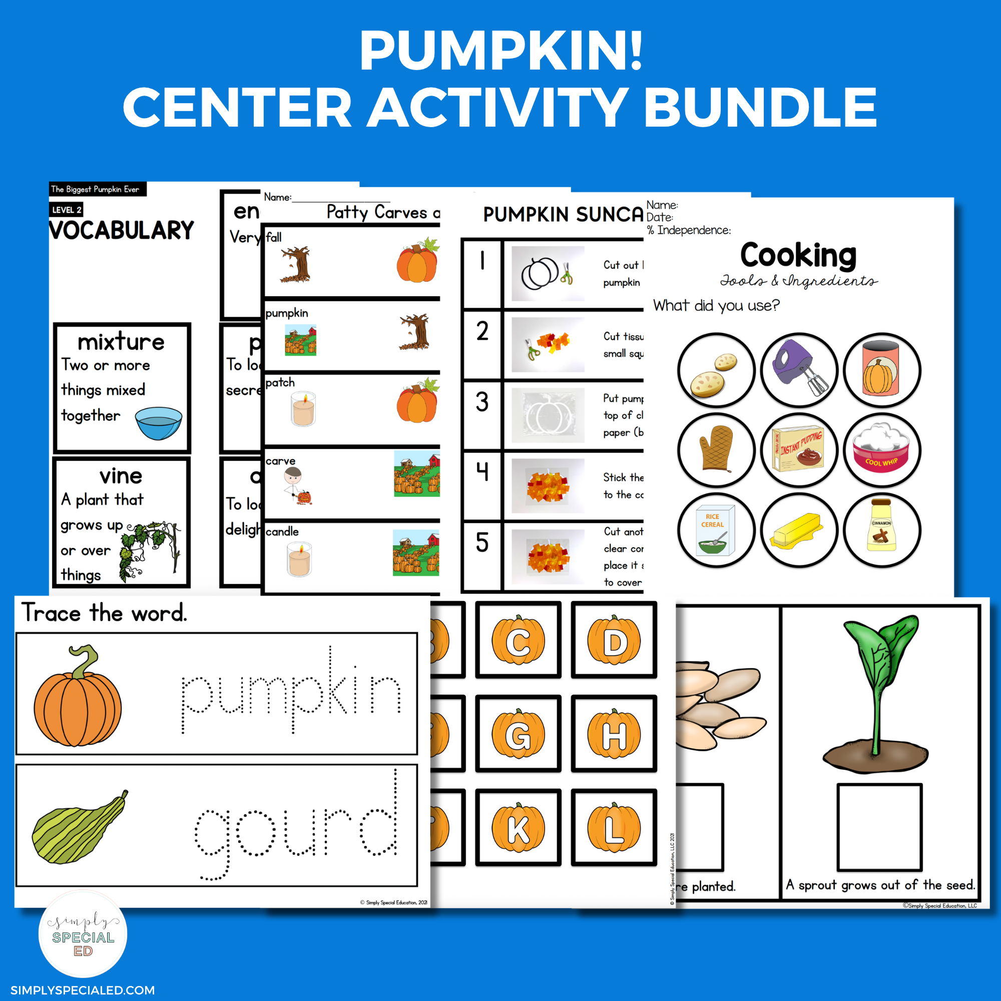 Pumpkins Center Activity Bundle - Image 2