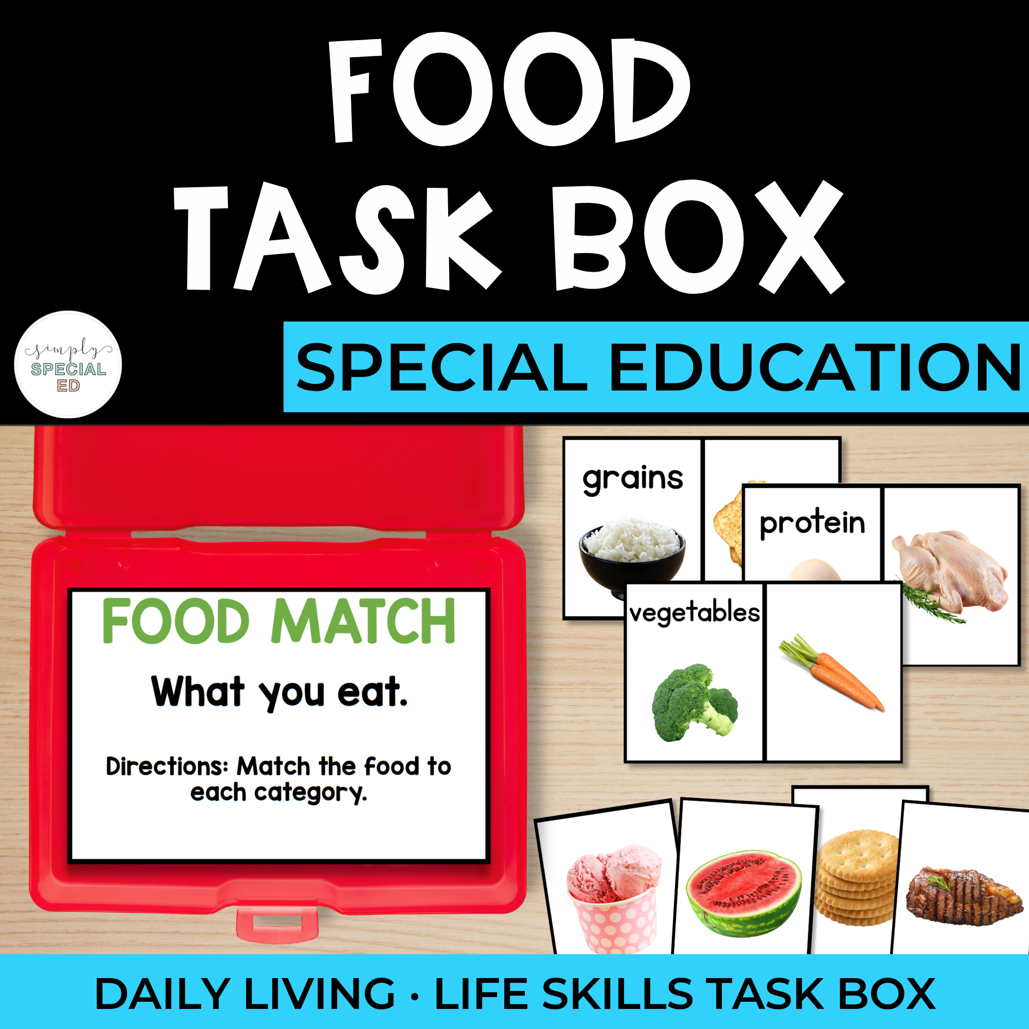 Daily Living Task Boxes: Food