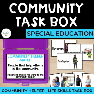 Community Helper Task Boxes